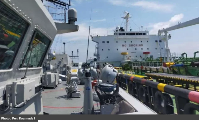 TNI AL Tangkap Kapal Tanker Buronan Pemerintah Kamboja